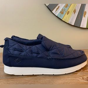 Sperry Moc-Sider Slip-On Sneaker Blue Quilted Size 13